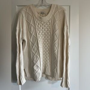 Madewell Cable Knit Sweater